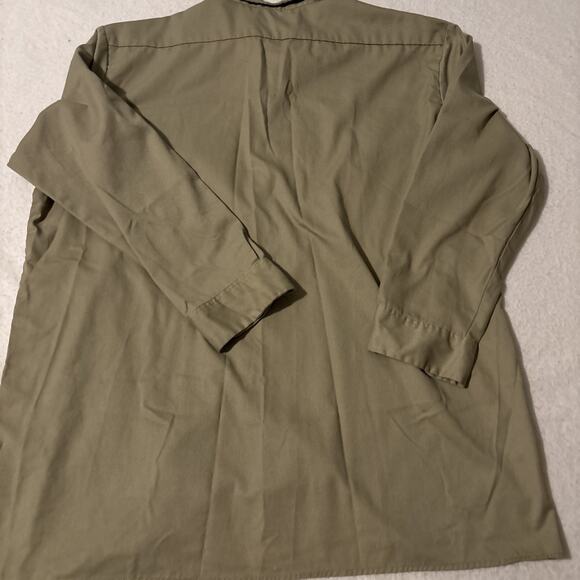 Dickies Mens Long Sleeve Industrial Pocket Work Shirt RN20697 Beige Sz XXL 2XL - Picture 5 of 7